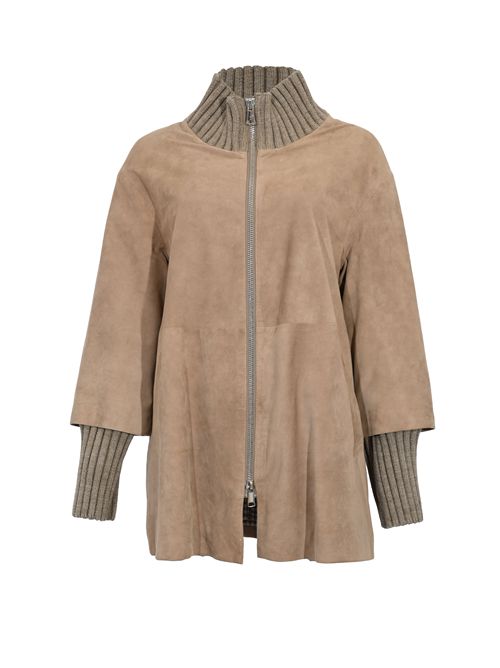 Giubbotto Desire in suede e maglia LEATHER AUTHORITY | DESIRE11